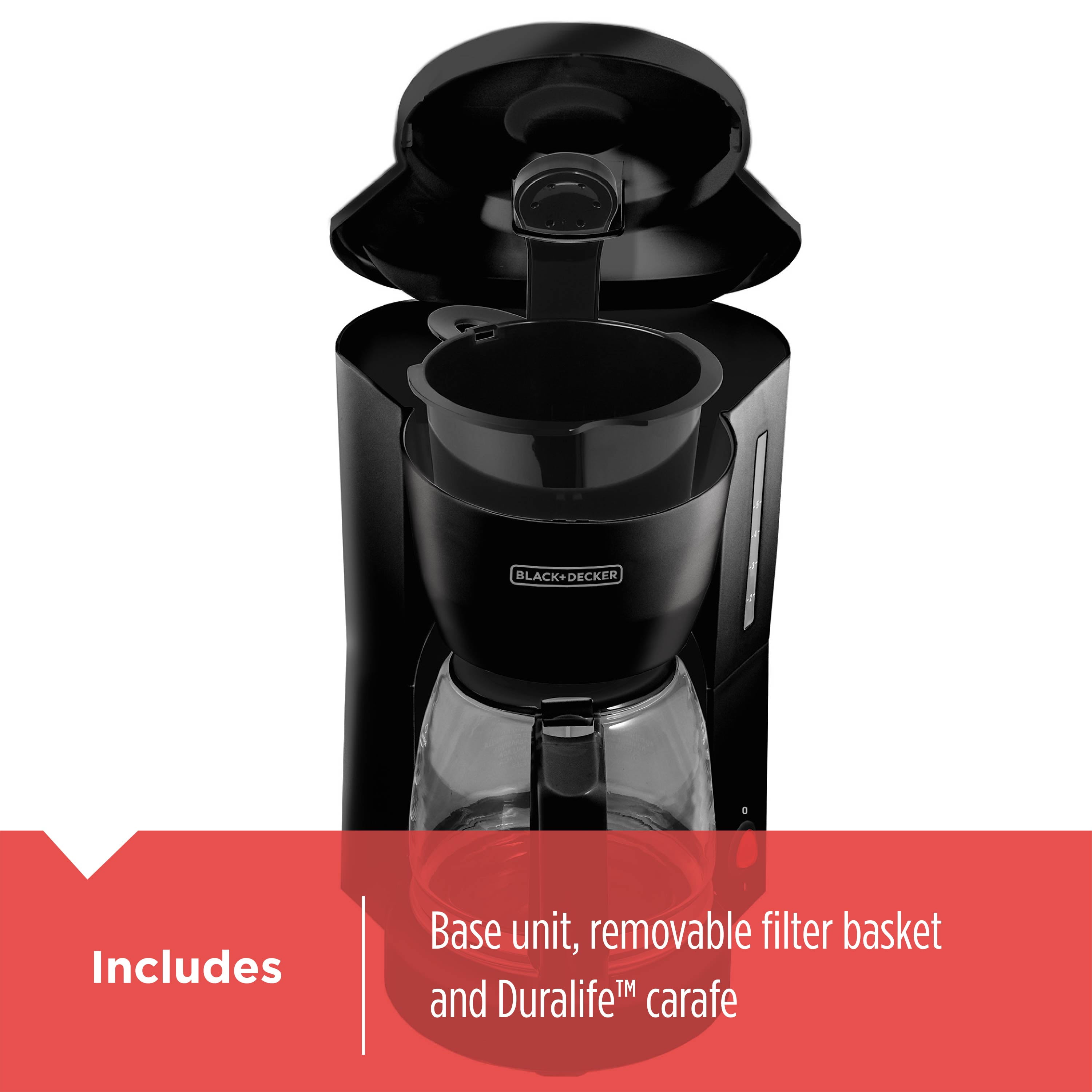 ワールドKマート送料無料！Black amp; Decker 12Cup BCM1410B Glass Coffeemaker with