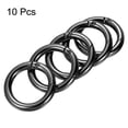 thumbnail image 3 of Unique Bargains Black Zinc Alloy Spring Gate O Ring Snap Clip Buckles (10 Pack), 3 of 5