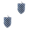 thumbnail image 1 of Methold Bufanda de baba para mascotas Transpirable con puntos Adorable Triangular Lavable Colorido Toalla Festival Regalo para 25-45cm Cuello Rosado 2piezas, 1 of 6