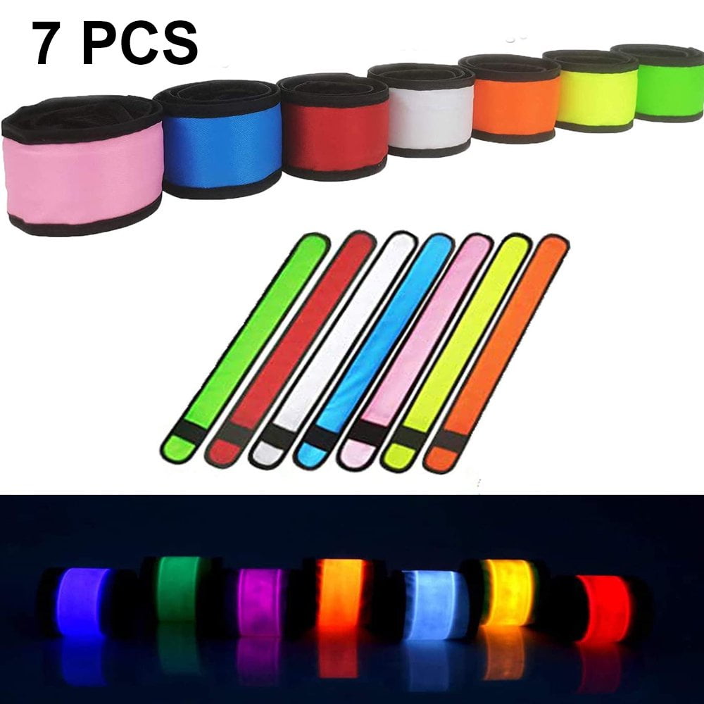 2 Bracelets LED Rechargeables Pour Course Nocturne | Haute Visibilité | Ajustables | 60-80h Autonomie | Pour Running, Vélo, Marche
