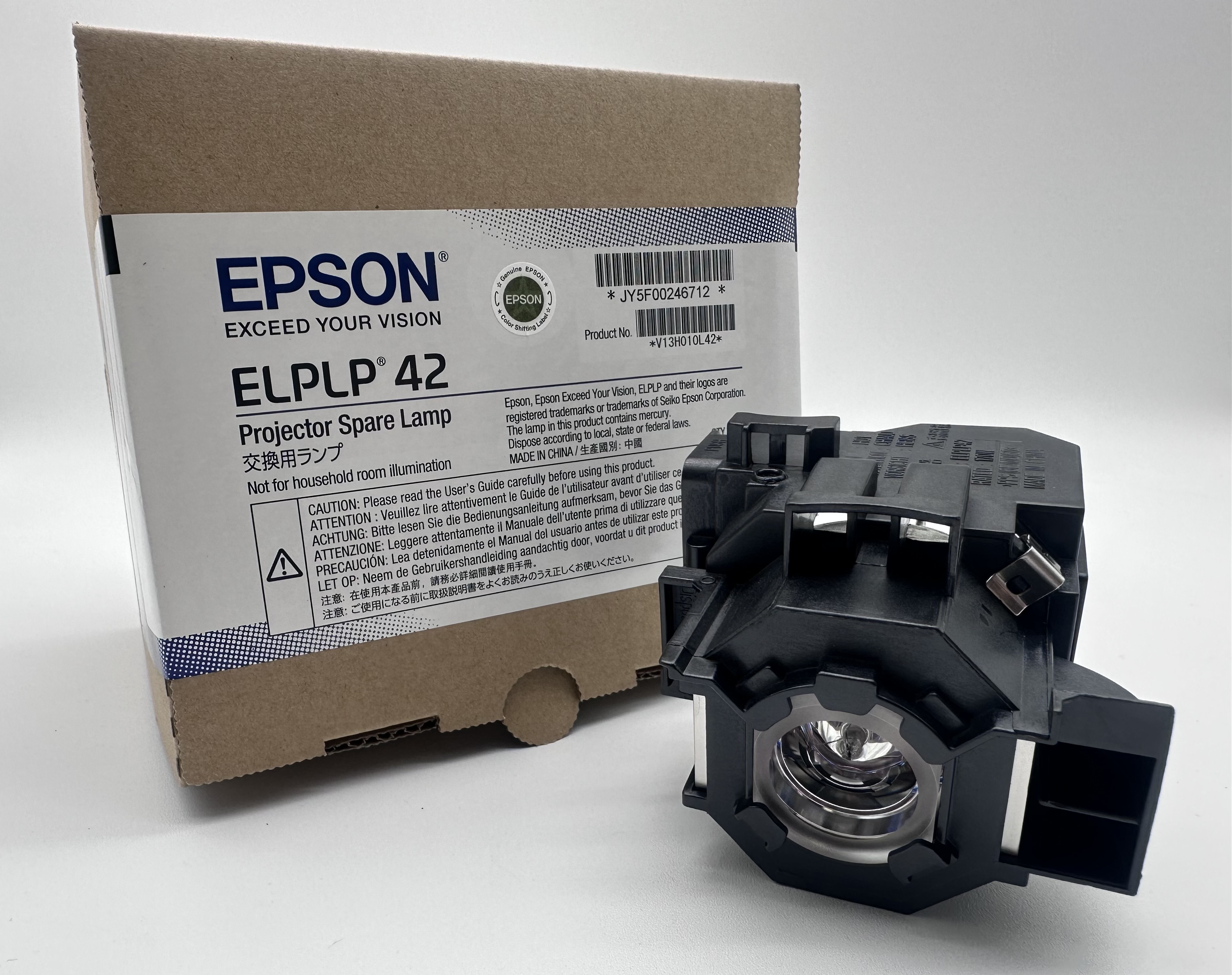 OEM Lamp & Housing for the Epson Powerlite 400W Projector - 1 Year Jaspertronics Full Support Warranty! - image 3 of 7