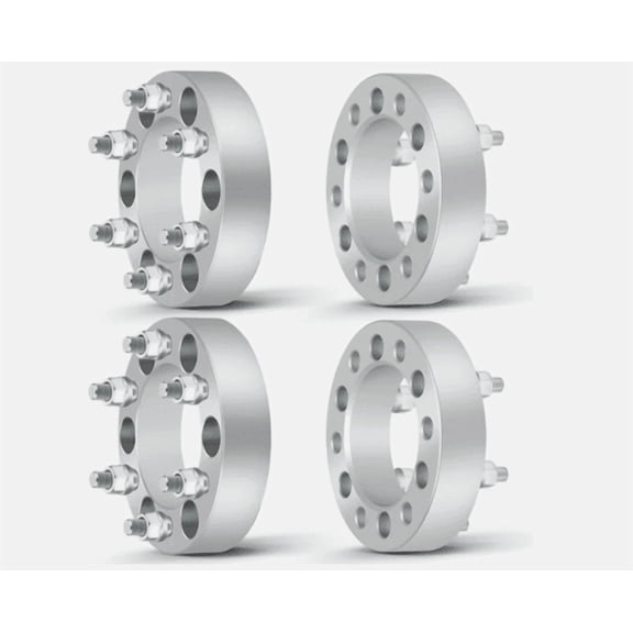 CWA 6x135 to 6x5.5 Wheel Adapters 1.5" Inch 14x1.5 Compatible with 6x139.7 Wheels on Compatible with Ford F-150 Grade 12.9 Studs Set of 4