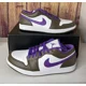 thumbnail image 3 of Ni - ke Air Jordan 1 Low Retro Purple Brown White Casual Shoes Men's Size 13, 3 of 5