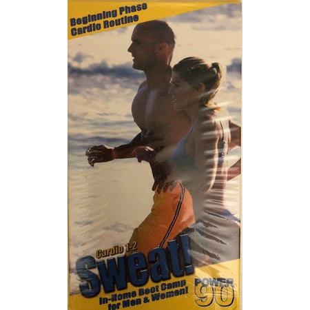 Power 90 Cardio 1-2 Sweat Beachbody-VHS 2000-TESTED-RARE VINTAGE-SHIP N 24 (Best 1 Hour Cardio Workout)
