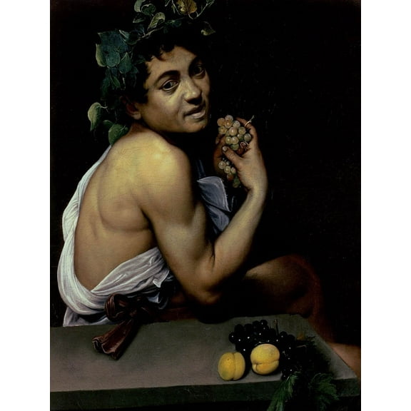 Caravaggio "The Sick Bacchus" (1591) Glossy Poster