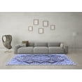 thumbnail image 3 of Ahgly Company Machine Washable Indoor Rectangle Persian Blue Traditional Area Rugs, 5' x 8', 3 of 4
