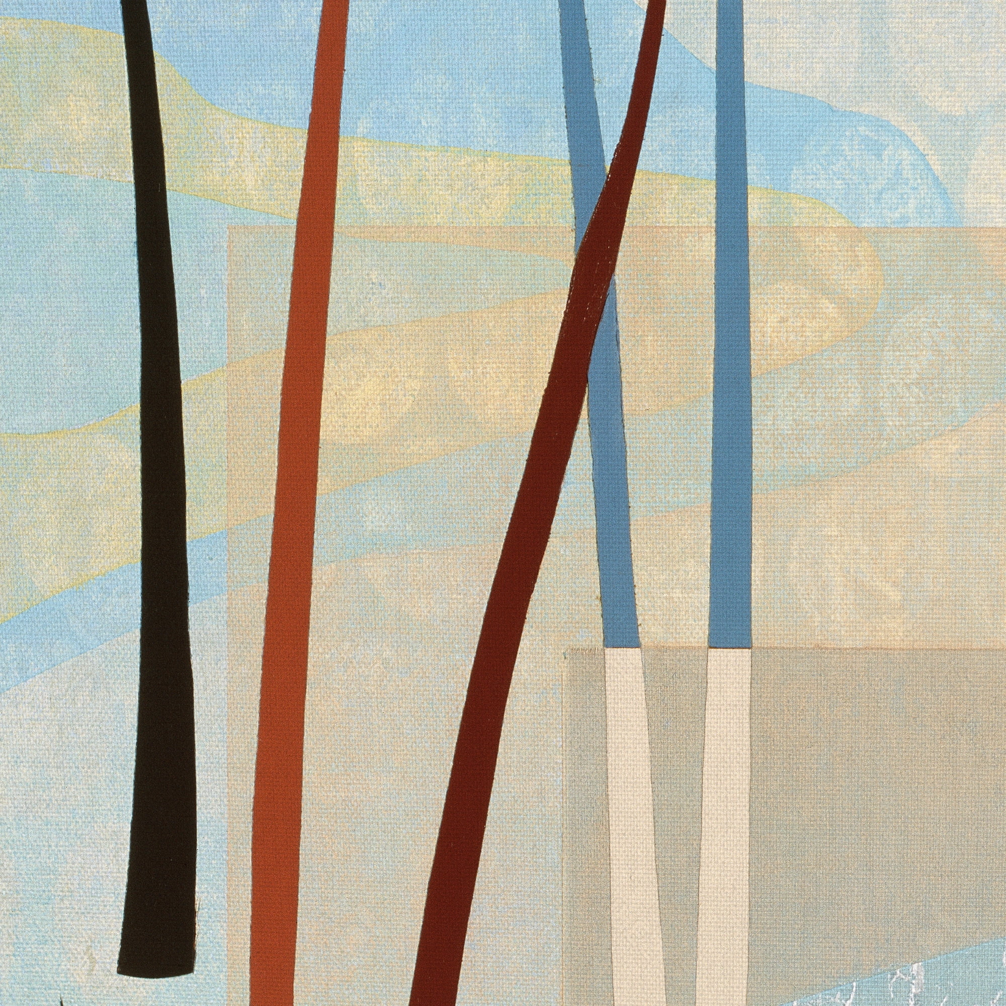 Masterpiece Art Gallery Reeds In The Pond By Mary Calkins Canvas Art Print 24" x 36"