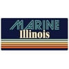 Marine Illinois 5 x 2.5-Inch Fridge Magnet Retro Design