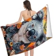 thumbnail image 2 of PHYHOO Flowers Sand Free Microfiber Beach Towel Lightweight Oversized Quick Dry for Kids &amp; Adults for Swimming, Pool, Camping, Yoga, Traveling Essentials 30x60in, 2 of 8