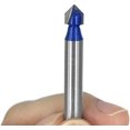 thumbnail image 5 of 4 Uds 6mm vástago V ranura de carburo sólido CNC enrutador grabado 90 grados V-ranurado broca herramientas de carpintería TUNC Sencillez, 5 of 5