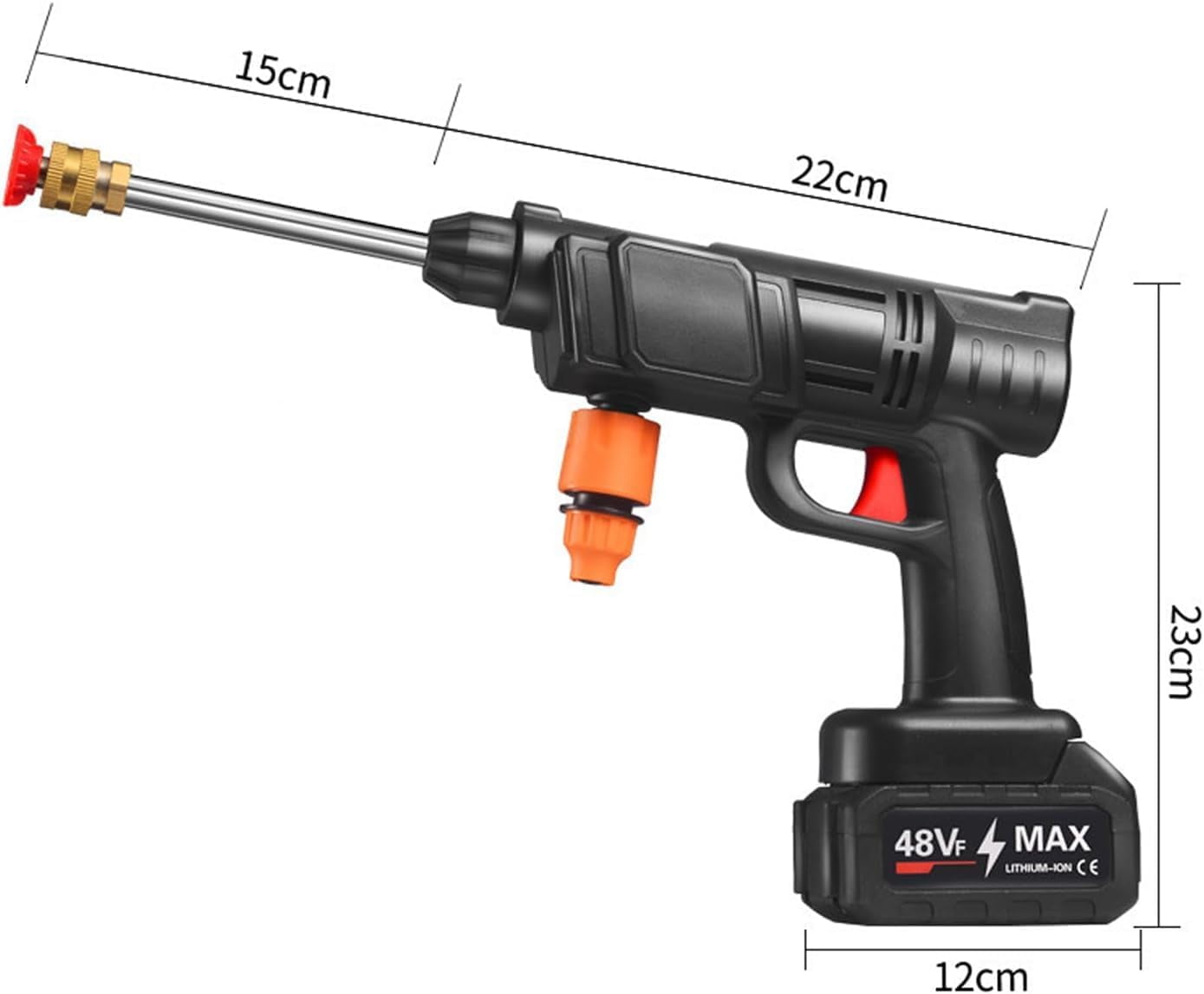 Power Stream Pressure Washer Cordless, Portable Cordless Handheld Electric Power Washers, 16ft Drain Hose, PowerStream Handheld Pressure Washer, Power Stream Handheld Pressures Washers