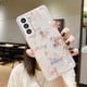 thumbnail image 1 of Funda de teléfono con flores de dibujos animados transparente con purpurina para Samsung S23 Ultra S22 S21 S20 Plus FE Note 20 A53 A73 A13 A33 A52 A72 A71, funda blanda Tan Jianjun unisex, 1 of 2