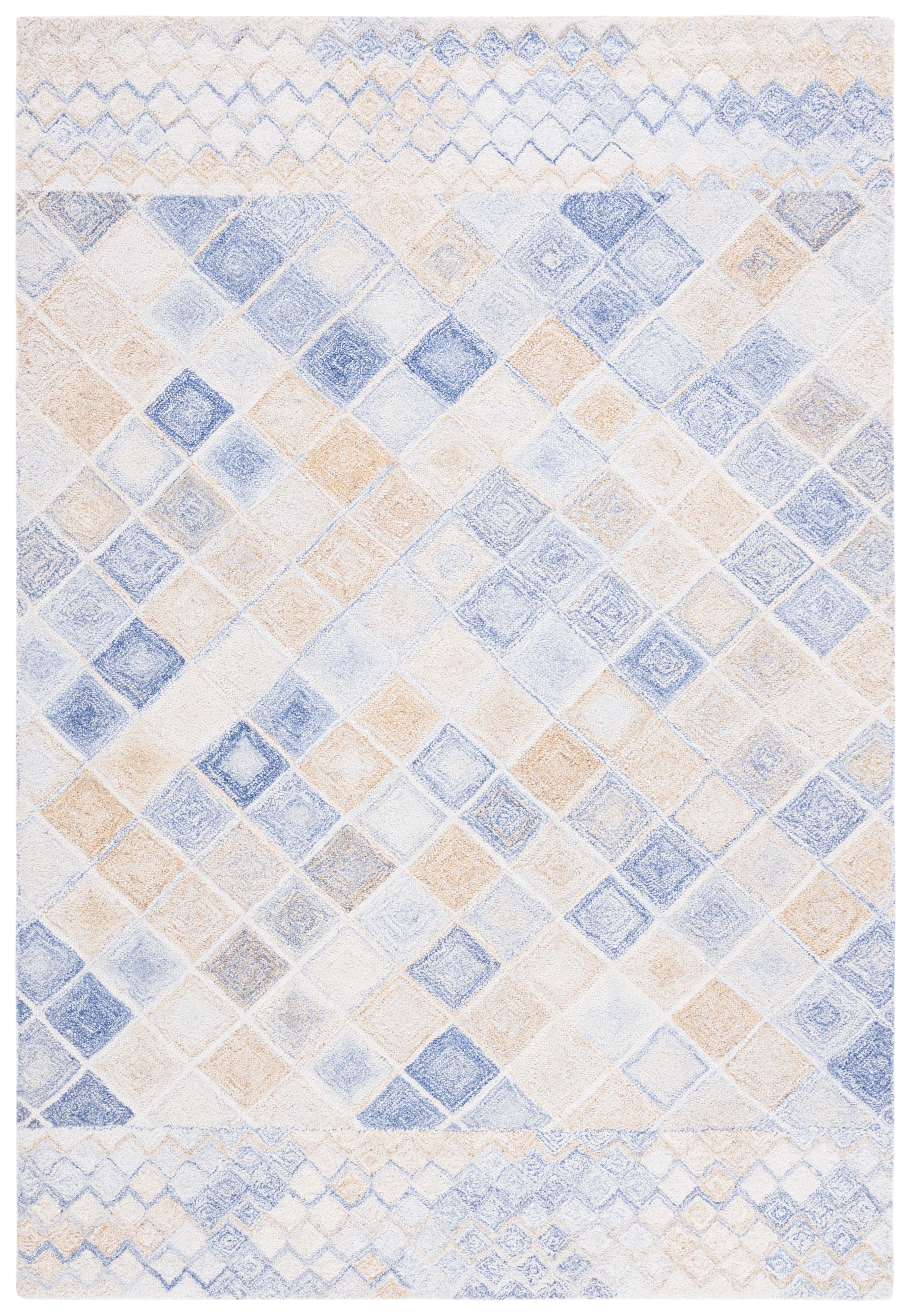 SAFAVIEH Abstract Andrea Trellis Area Rug, Blue/Gray, 5' x 8'