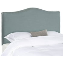 SAFAVIEH Jeneve Retro Winged Upholstered Headboard, Full, Sky Blue