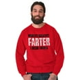 thumbnail image 3 of Worlds Greatest Father I Mean Farter Men's Crewneck Sweatshirt Brisco Brands S, 3 of 5