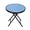 Blue, variant on Abba Patio Outdoor Folding Side Bistro Table w/ Tempered Glass Tabletop, Black