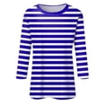 thumbnail image 5 of Long Sleeve Shirts For Women New Shoulder Seven Quarter Sleeve T Shirt Summer Top Womens Long Sleeve Tops, 5 of 5