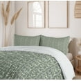 thumbnail image 6 of Ambesonne Nature Art Duvet Cover Sets, Botanical Leaves Braches, 2-King, Sage Green and Multicolor, 6 of 7