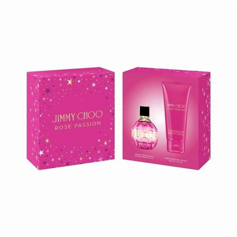 Jimmy Choo Rose Passion 3.3oz EDP, Mini Variety Perfume and Lotion