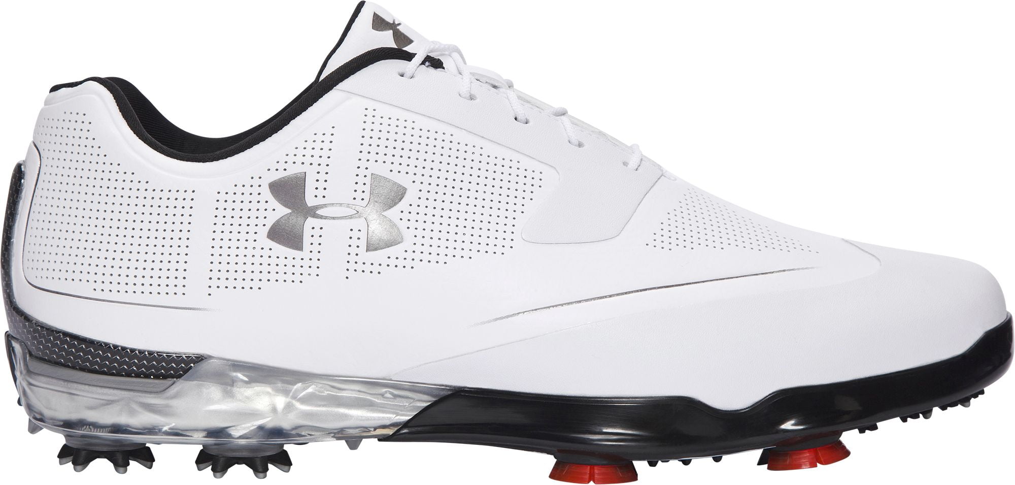 NEW Under Armour Jordan Spieth Tour Tips White/Black Golf Shoes Mens
