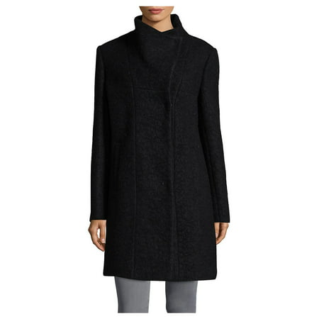 Stand Collar Wool-Blend Coat