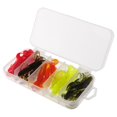 thumbnail image 4 of 20 piezas Cebo suave señuelos de silicona gusanos señuelos conjunto de señuelos de cangrejo de río amarillo rojo naranja shamjiam Cebo de pesca suave, 4 of 9