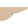 thumbnail image 3 of 10"W x 20"D x 10"H Wide Crestline Rough Cedar Woodgrain TimberThane Corbel, Primed Tan, 3 of 6