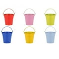 thumbnail image 1 of SHISUYAN 6 Pcs Iron Hanging Flower Pots for Garden Use Bright Assorted Color 5.6x5.6x4cm, 1 of 8