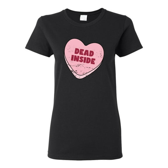Wild Bobby Inside Pink Candy Heart Cute Funny Meme Valentine's Day Women Graphic Tee