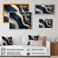 thumbnail image 4 of Designart Abstract Geode Waves Blue And Gold II Canvas Wall Art, 4 of 5