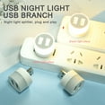 thumbnail image 5 of USB Hub Night Light,Portable Night Light USB Port Splitter Sensor,USB 2 Port Night Light Atmosphere Light for Nursery night lighting,bedroom,car,desk,indoor and outdoor, 5 of 7