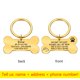 thumbnail image 1 of Collar personalizado, etiqueta de identificación de mascota, nombre de identificación de mascota grabado para gato, cachorro, etiqueta de perro, colgante, llavero, etiqueta de hueso, accesorios para mascotas, triangulación de envíos Tan Jianjun unisex, 1 of 2