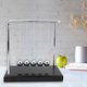 thumbnail image 4 of Columpio Péndulo NewtonDiseño en Forma de Z Juguete Física Ciencia Grandes Bolas de Equilibrio de Cuna Newton con 5 Bolas de Acero sólido y Base de Madera MacizaAlivia el ANGGREK Otros, 4 of 8