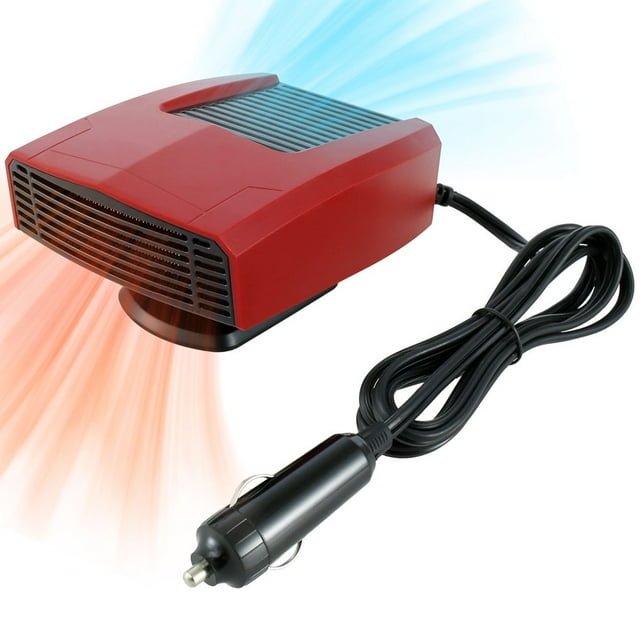 Car Heater 180W/12V 200W/24V Car Defogger Heater Fan Portable Car Defroster w/ 2 in 1 Cooling & Heating Car Windshield Defogger Handheld Auto Windscreen Defroster Auto Anti-Fog Heater