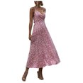 thumbnail image 2 of FcBaudy Robe Sans Manches à Col Rond, Robes d'Été pour Femmes, Robes d'Été à Imprimé Floral Boho Longue Robe de Soirée Robe de Plage Robe d'Été pour Femmes, 2 of 9
