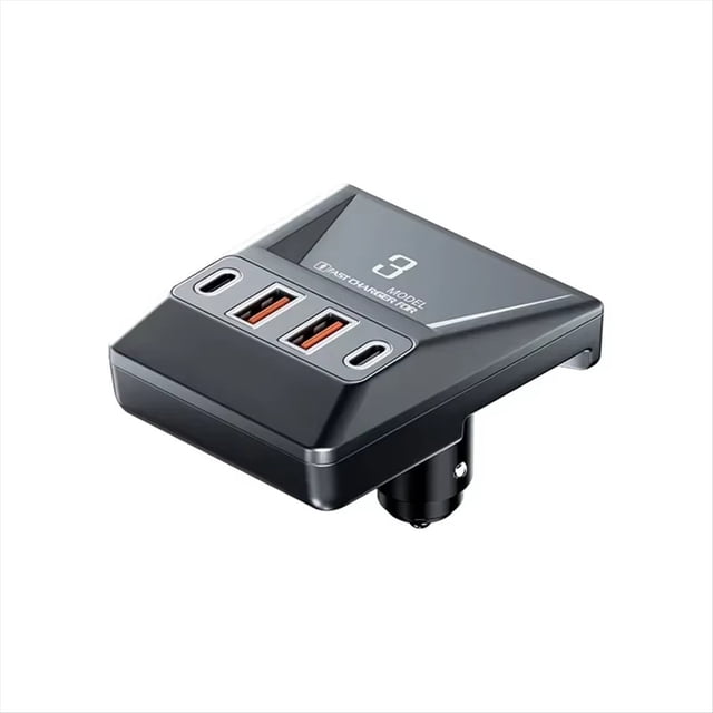 Base de Expansión para 90W Base de Carga Rápida Base Inferior Central Ocultar Cargador de Encendedor de Cigarrillos Accesorios