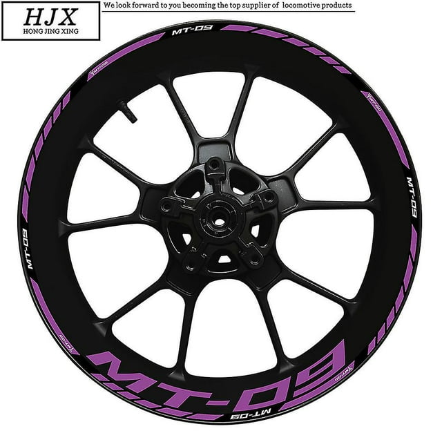 High Quality Reflective Stickers For Yamaha Mt-09, Decoration For Mt09 Wheel Hub, Set Of Interior And Exterior Rims Mt 09, Waterproof, 2022