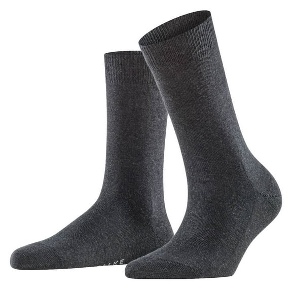 Falke Women's Socks - Family So, Short Socks, Single Colour  Anthracite 35-38 (Uk 2.5-5)