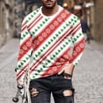 thumbnail image 2 of VALMASS Chandails de Noël Laids pour Hommes Col Rond Xmas Graphiques Manches Longues Blouses Grande Taille Décontracté Doux Léger Hauts (S, Rose), 2 of 5