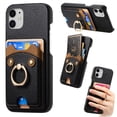 thumbnail image 1 of Case for FOXDOCK iPhone 12 Mini , Leather, Bear Ring, Card Holder, 1 of 4