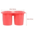 thumbnail image 2 of Raindrops 4 Cup Cute Ice Cube Mold Trays Fun Shape Maker Red, 2 of 8