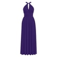 thumbnail image 5 of Lopecy-Sta Maxi Dress for Women Burgundy Backless, Spaghetti Strap Twist Tie Waist Flowy Long Sundress, Summer Beach Vacation Dress with Pockets, Elegant Formal Evening Gown for Wedding Guest, 5 of 9
