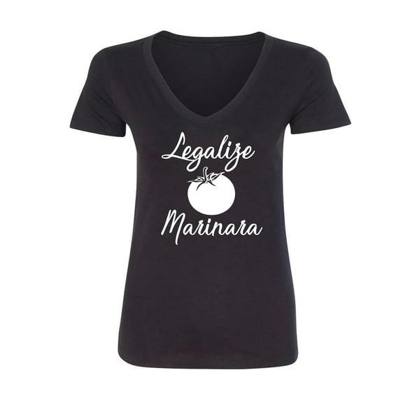 Legalize Marinara Womens V-Neck Tee