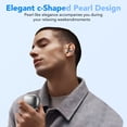 thumbnail image 2 of Open Ear Earbuds, Wireless Earbuds, Bluetooth Headphones with Mic, Adaptive Noise Cancelling Calls, Bluetooth 5.4, 50H Playtime, Light Weight, Clip On Earbuds for Workout/Running (Black), 2 of 7