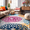 Multi, variant on World Rug Gallery Modern Floral Circles Multi 3'1" x 5' Area Rug