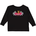 thumbnail image 3 of Inktastic Race Car Racing Bear Animal Boys or Girls Long Sleeve Toddler T-Shirt, 3 of 5