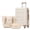 Ivory+Gold, variant on 14"/20" 2 pcs/set in ABS Spinner Wheel Luggage, with Combination Lock and Front Opening Design, 14" Cosmetic Case (Red)