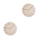 thumbnail image 1 of Advancent 12'' Wall Clock Quartz Round Wall Silent Operated Clock Clock  Battery Wall 2piezas Beige 12 pulgadas, 1 of 1