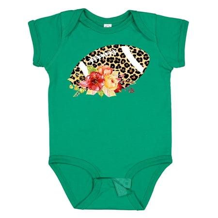 

Inktastic Football with Flowers and Leopard Spots Boys or Girls Baby Bodysuit