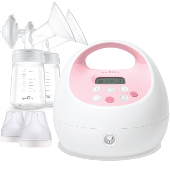 Extractor de Leche Eléctrico Doble Spectra S2 Plus, Sacaleches Eléctrico Doble Sistema Cerrado, Kit Extracción Leche Materna de Grado Hospitalario